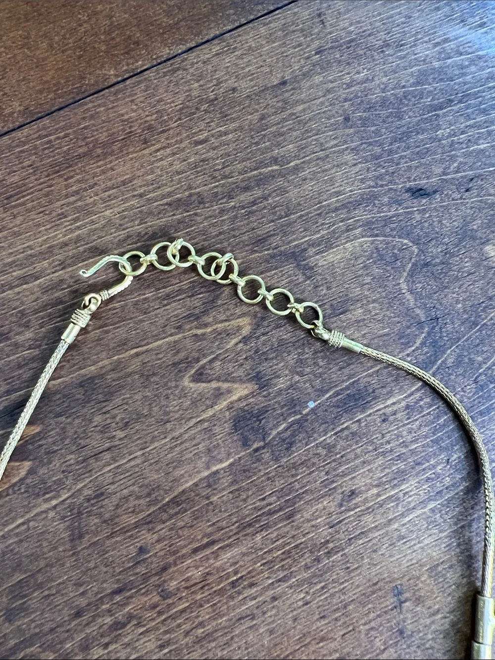 Vintage Gold Crystal Teardrop Necklace - Women Jewelry - Picture 4 of 9